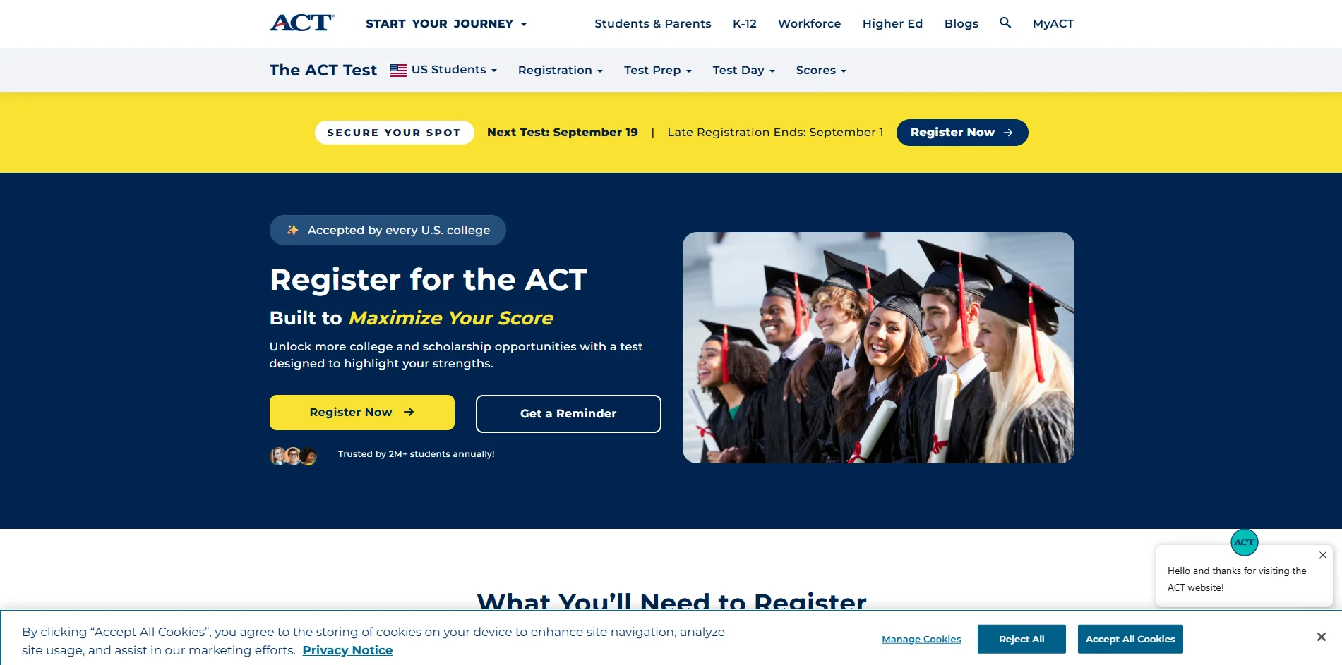ACT Registration