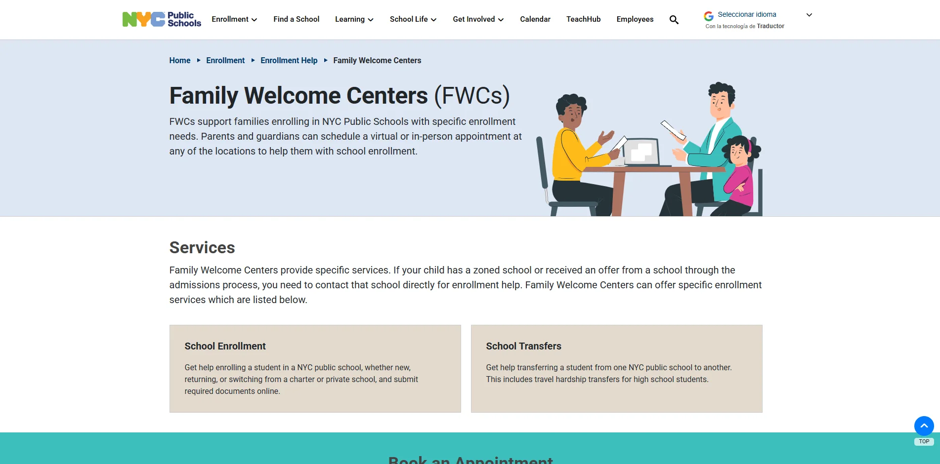 Family Welcome Centers (FWCs)