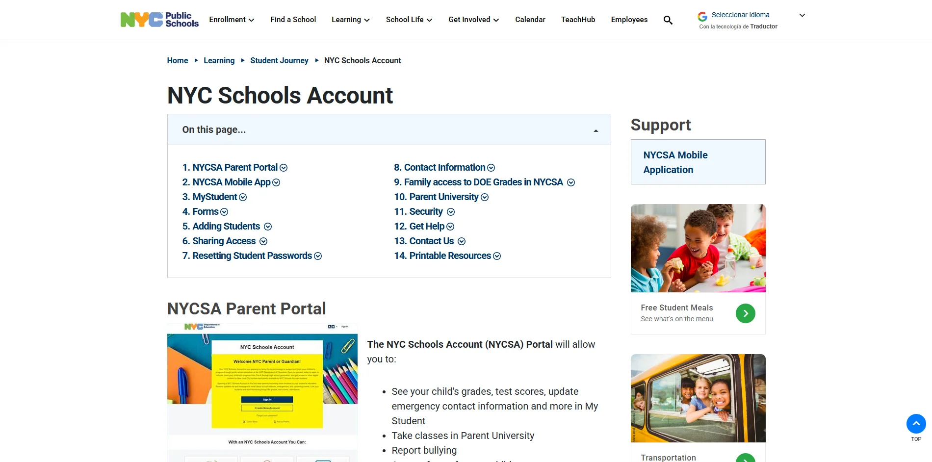 NYC Schools Account
