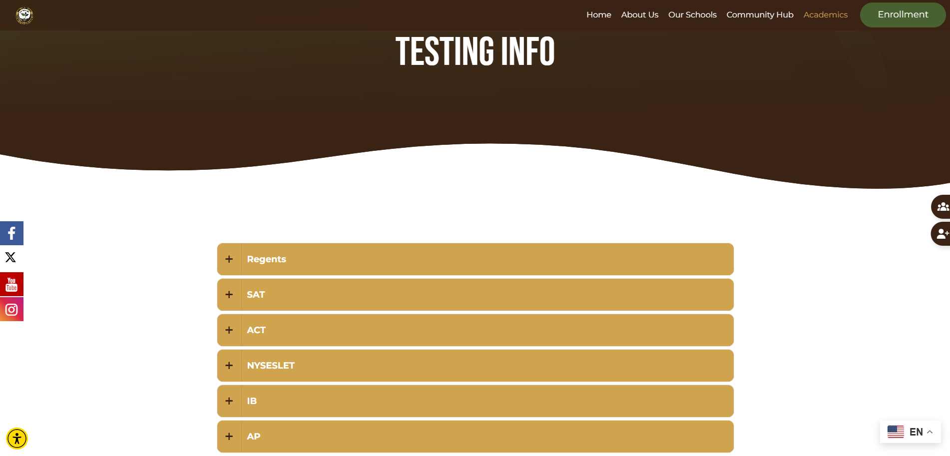Testing Info