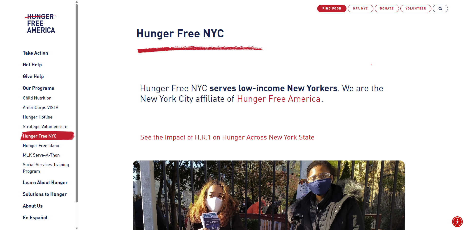 Hunger Free America - NYC