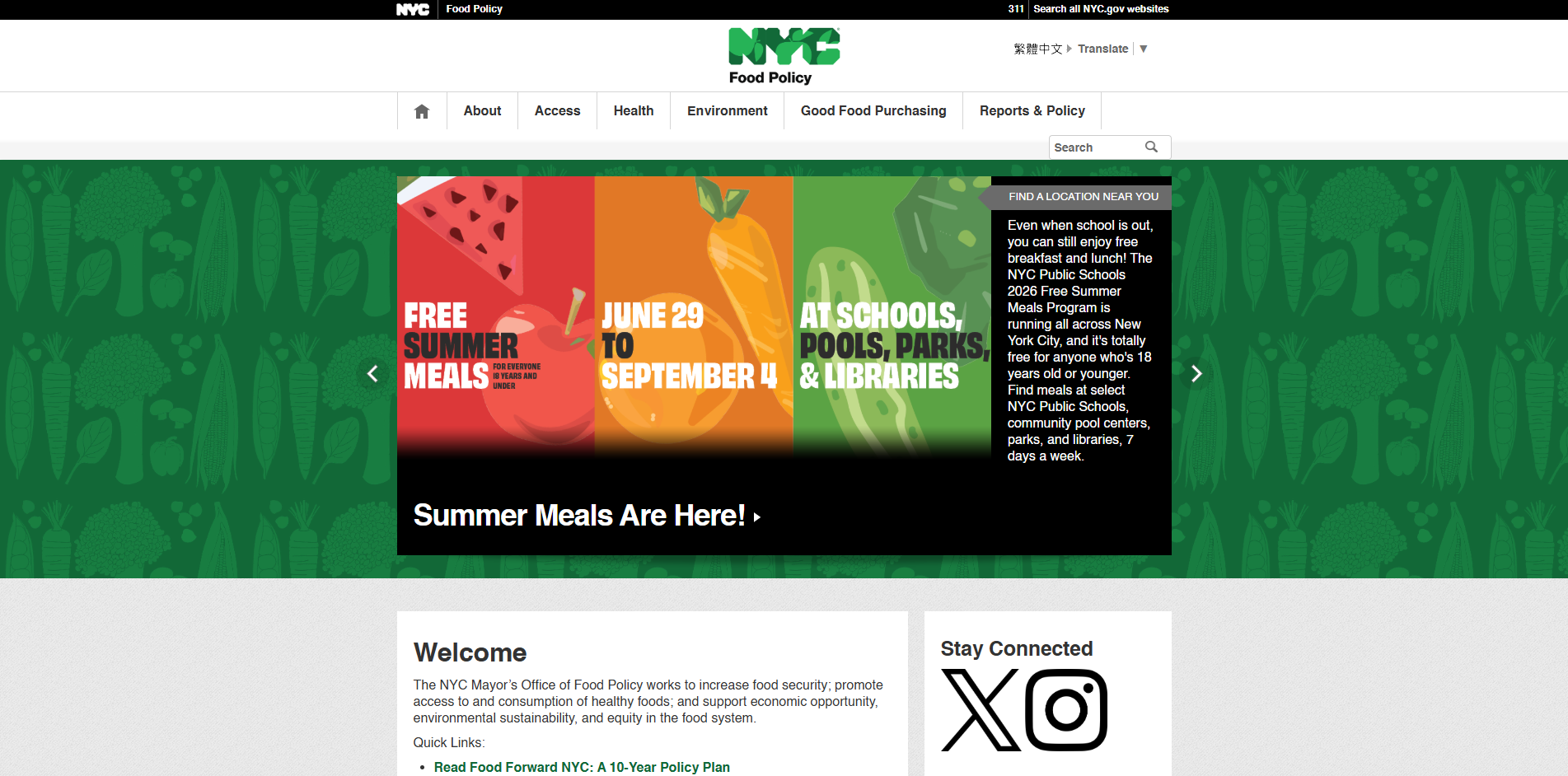 NYC Food Policy