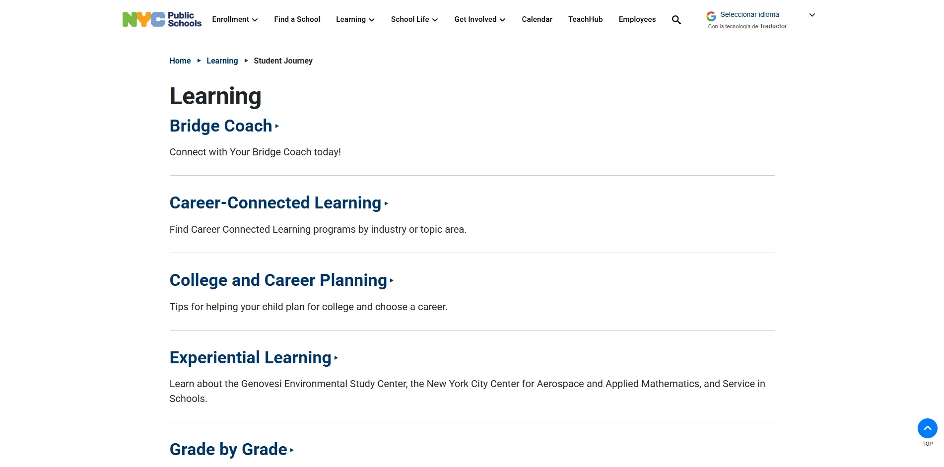 NYC Public Schools - Student Journey
